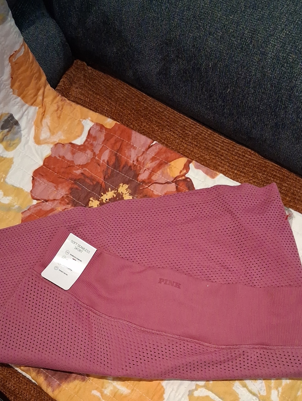 PINK Victoria's Secret Perforated High-Waist Leggings - Mauve